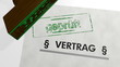 vertrag geprüft - 3d animation