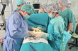 Medical team performing an operation.