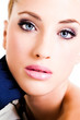 Closeup of Beautiful Young Woman - Isolated