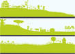 three landscapes