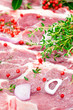 Viande de porc assaisonnée