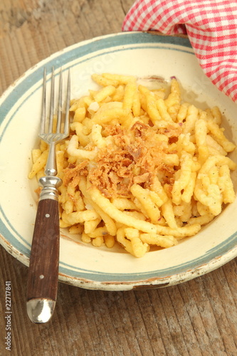 Foto: Käsespätzle mit Röstzwiebeln Käsespätzle mit Röstzwiebeln
