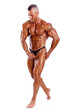 perfect muscle man isolated