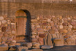 Wooden Door in Stone Wall