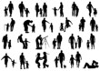 Happy family collection vector
