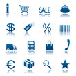 Shopping icon set Shopping icon set