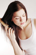 Girl with hairbrush