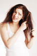 Girl with hairbrush