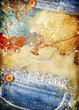 grungy torn paper-denim background grungy torn paper-denim background