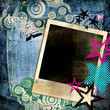 grungy retro background with instant frame grungy retro background with instant frame