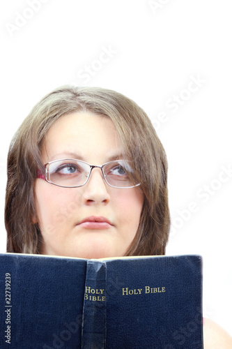 Photo: Woman Reading Bible Woman Reading Bible