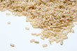Brown Rice closeup on white background Brown Rice closeup on white background