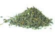 Pile of green tea isolated on white Pile of green tea isolated on white