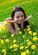 Woman in dandelion Woman in dandelion