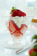 strawberry dessert (cream, curds and strawberry) strawberry dessert (cream, curds and strawberry)