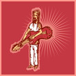 Man with guitar rock