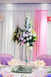 Wedding Flowers on the dinner table ..