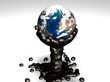 Earth dive into sticky oil