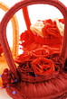 Basket with flowers