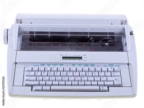 Foto: typewriter with lcd display typewriter with lcd display