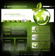 Ecology website template, vector Ecology website template, vector