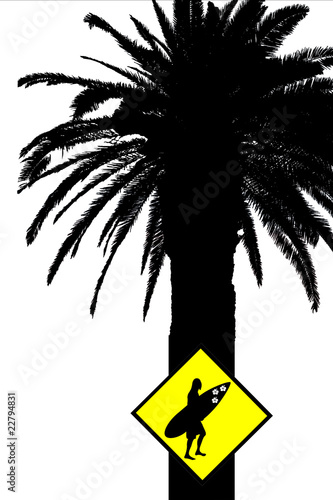 Illustration: surf schild surf schild