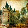 castles of France - vintage painted series castles of France - vintage painted series