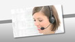 Animation of multi etnic customer service representatives