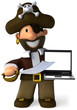 Pirate et ordinateur Pirate et ordinateur