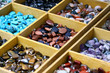 Multicolored trinket stones