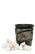 Basket for garbage isolated on the white background Basket for garbage isolated on the white background