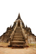 Ancient temple ruin in Ayuttaya, Thailand ..