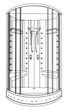 SPA Shower Jacuzzi Vector 02