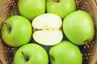 green ripe apples