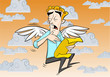 Guy with Angel Wings Singing Guy with Angel Wings Singing