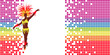 Danseuse de samba -arc-en-ciel Danseuse de samba -arc-en-ciel