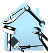Werkzeug und Haus