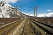 Railway and mountains