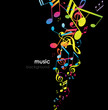 Abstract background with tunes.