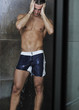 good looking man under man shower good looking man under man shower