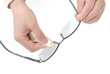 cleaning glasses