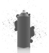 Gray spray tin