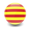 Esfera brillante con bandera Cataluña Esfera brillante con bandera Cataluña