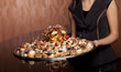 Food served -focus on girl