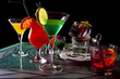 colorful cocktails