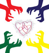 hands caring hearts