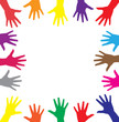 multicolor hands