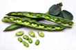Legumi, fave fresche dell'orto,sgusciate - baccelli