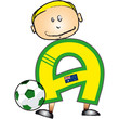 Alphabet Football lettre A Alphabet Football lettre A