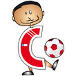 Alphabet Football lettre C Alphabet Football lettre C